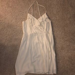 White garage dress